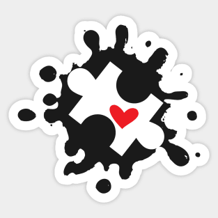 Autism Heart Sticker